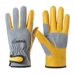 용접장갑 노란+회색 ( 프리미엄 ) - 내피있음