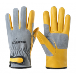 용접장갑 노란+회색 ( 프리미엄 ) - 내피있음